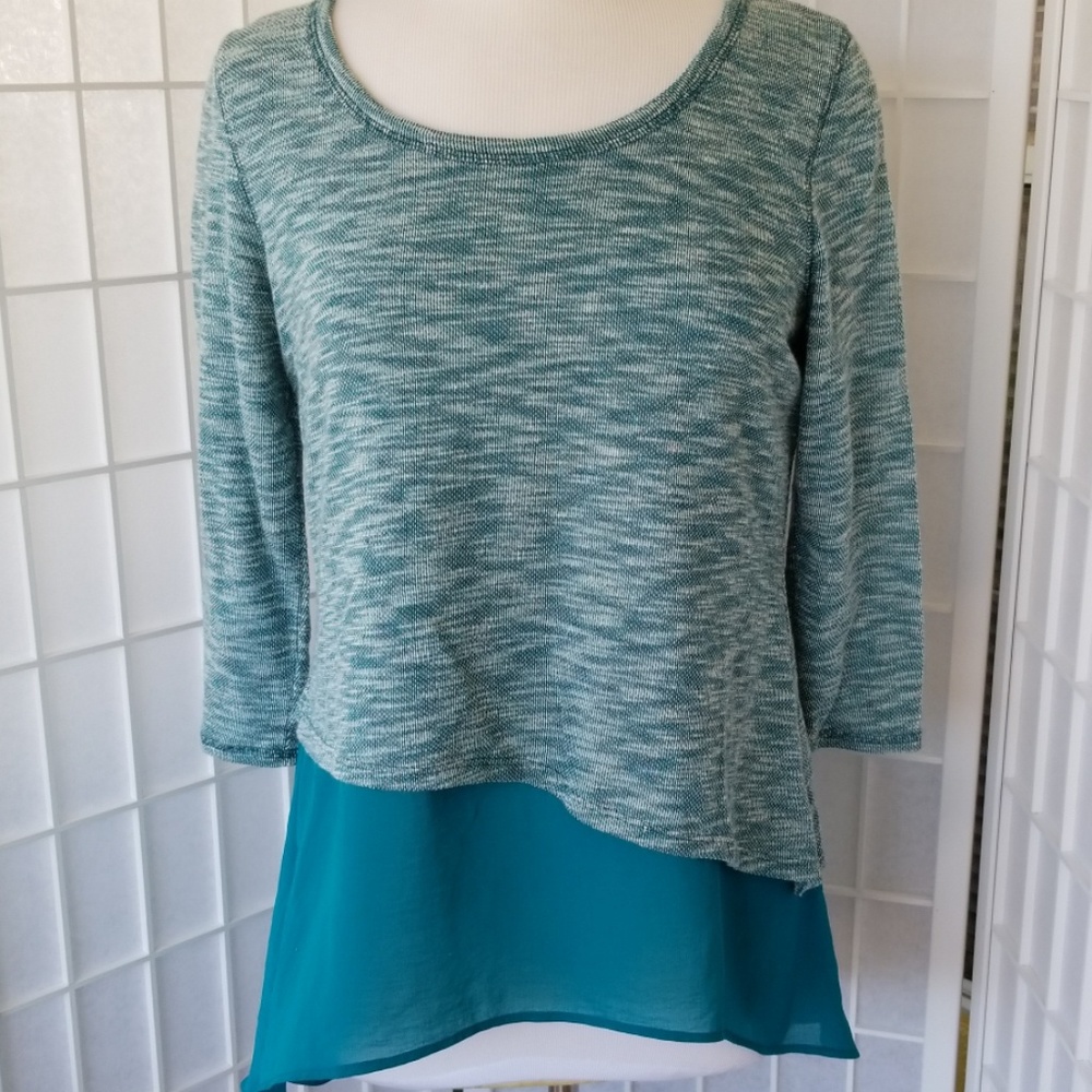 Beautiful knit top with sheer bottom